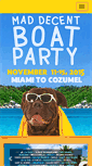 Mobile Screenshot of maddecentboatparty.com